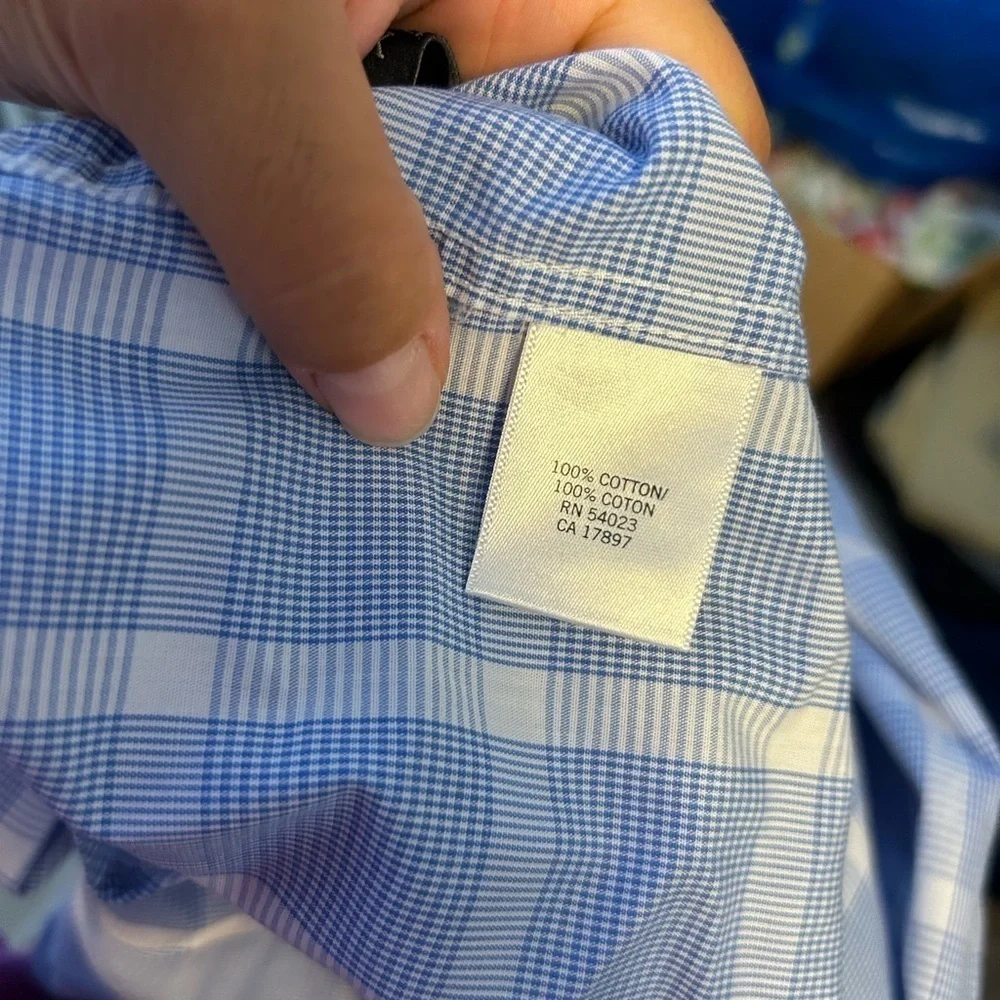 Banana Republic Non-Iron Classic Fit Window Pane Dress Shirt